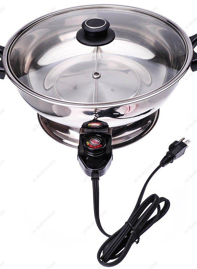 M.V. Trading Shabu Shabu Hot Pot, Electric Mongolian Hot Pot With Divider - Image 1