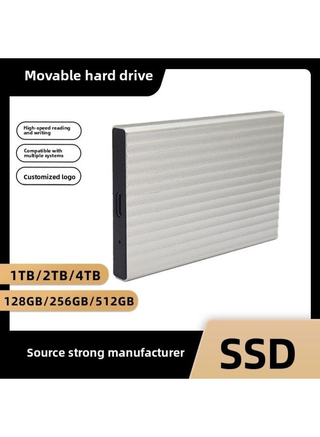 Loquat Manufacturer Solid-state Storage Hard Drive Desktop Mobile Phone Tv Network Disk Movable Hard Drive 2t1t512g-Capacity:128GB-Interface:type-c  - Image 1