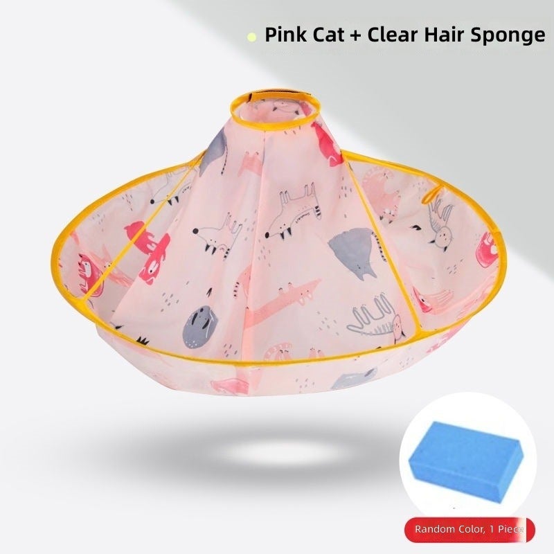 Hair Cutting Cape for Kids & Adults - Non-Stick Hair Salon Cape with Cleaning Sponge