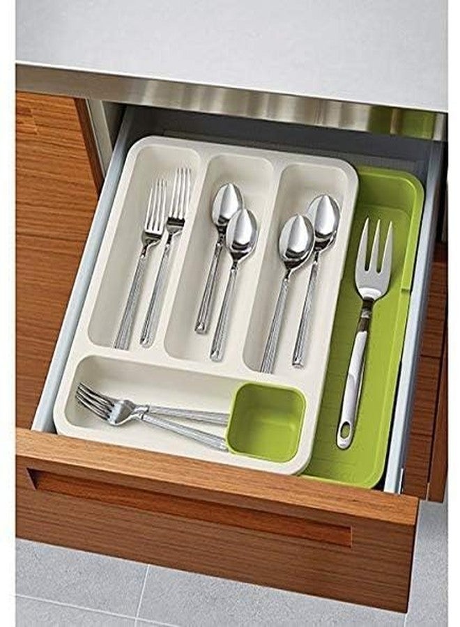 KD ZONE Expandable Cutlery Tray Drawer Organizer – Adjustable Plastic Kitchen Utensil Holder for Spoons, Forks, Knives – Multipurpose Modular Drawer | Moveable Storage Dish - Image 4