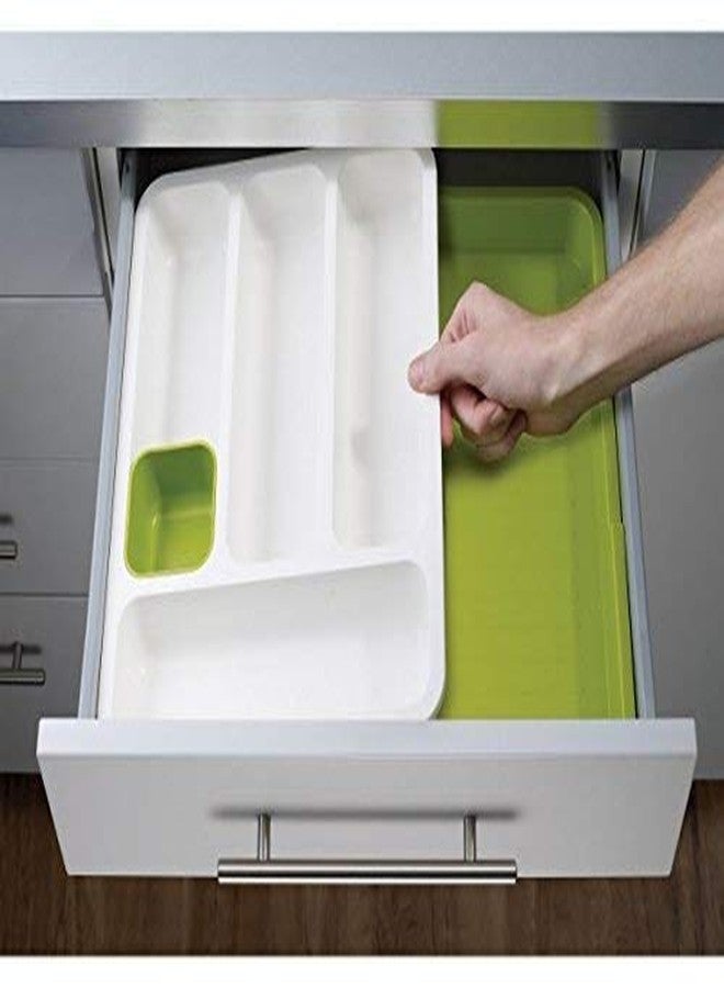 KD ZONE Expandable Cutlery Tray Drawer Organizer – Adjustable Plastic Kitchen Utensil Holder for Spoons, Forks, Knives – Multipurpose Modular Drawer | Moveable Storage Dish - Image 3
