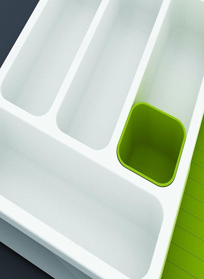 KD ZONE Expandable Cutlery Tray Drawer Organizer – Adjustable Plastic Kitchen Utensil Holder for Spoons, Forks, Knives – Multipurpose Modular Drawer | Moveable Storage Dish - Image 5
