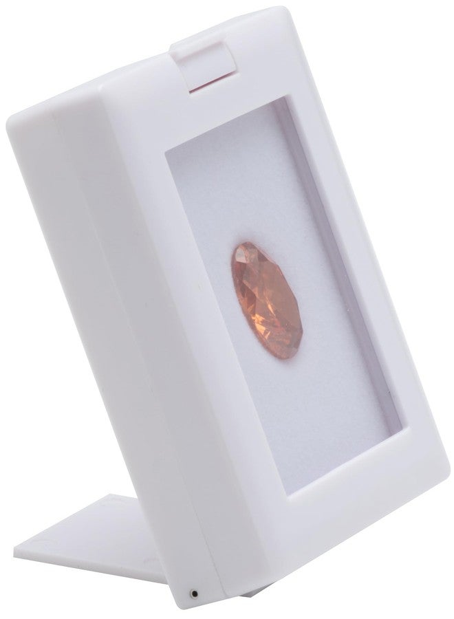 Giftop Gemstone Display Box with Clear Glass Top Lids and Stand Base,Loose Diamond Jewelry Box Show Case Storage Box Holder for Gems Coin - Image 2