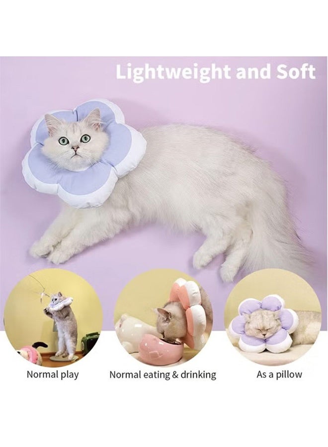 Generic Cat Cone Collar Waterproof and Soft Cone Collars for Cat Wound Healing Protective Cone After Surgery Elizabethan Collars for Kitten Pets S  - Image 2