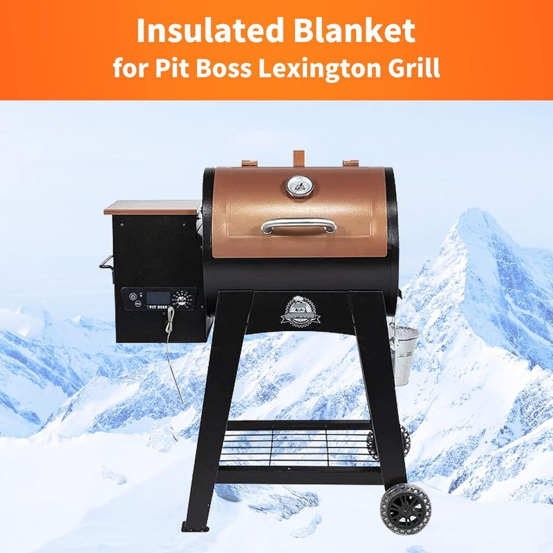 Utheer Thermal Insulated Blanket for Pit Boss Lexington 540 Wood Pellet Grill fits Pit Boss Lexington/Sportsman/Navigator 540/500/550 Grill Smoker Insulation Blanket Accessories PB500NX PB500SP PB550G - Image 5