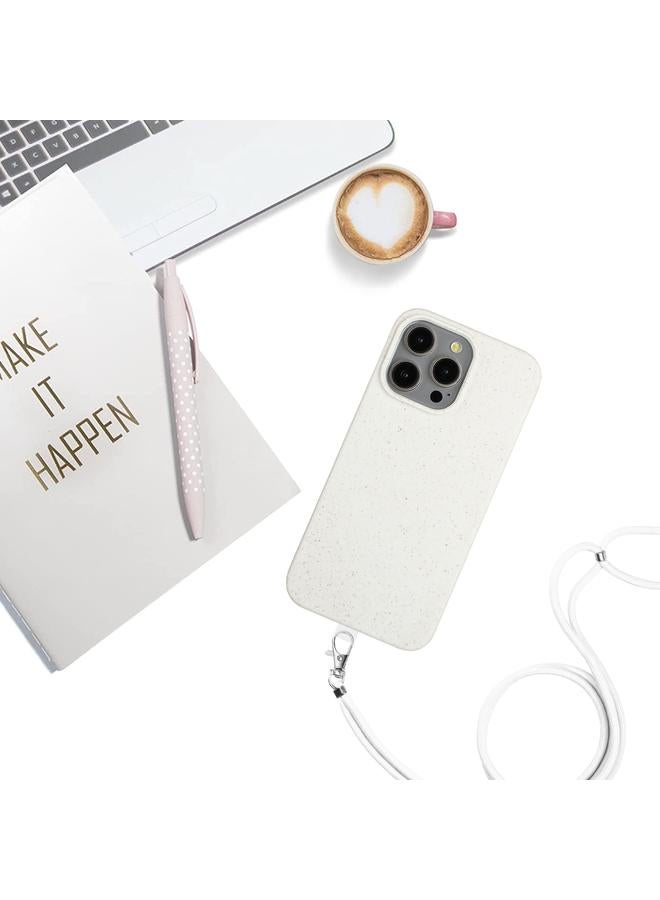 Zaboon Case For iPhone 11 Pro Max Wheat MagSafe Magnetic Straw Material + TPU Phone Case with Lanyard - Image 4