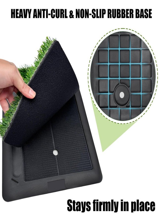 CasCartCade (Enlarged 4-in-1, Heavy Duty) Golf Hitting Mats, New Golf Bunker Mat with Swing Path Feedback, 4 Replaceable Mats Include Fairway, Rough, Track Mat and Bunker, with Non-Slip Heavy Duty Rubber Base - Image 4