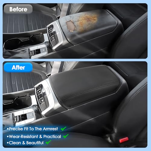 Coleya 2022 2023 2024 2025 2026 Tucson Accessories Center Console Cover for Hyundai Tucson (SE/SEL/SEL Convenience/XRT/N Line/Limited), Waterproof&Comfy Leather Armrest Cover 2025 Tucson Accessories - Image 5