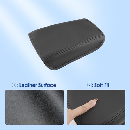 Coleya 2022 2023 2024 2025 2026 Tucson Accessories Center Console Cover for Hyundai Tucson (SE/SEL/SEL Convenience/XRT/N Line/Limited), Waterproof&Comfy Leather Armrest Cover 2025 Tucson Accessories - Image 3