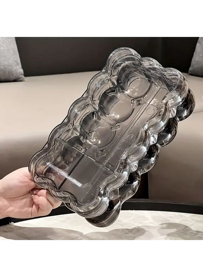 White Luxury Bear Shaped Tissue Box Spring Dispenser For Living Room - Image 4