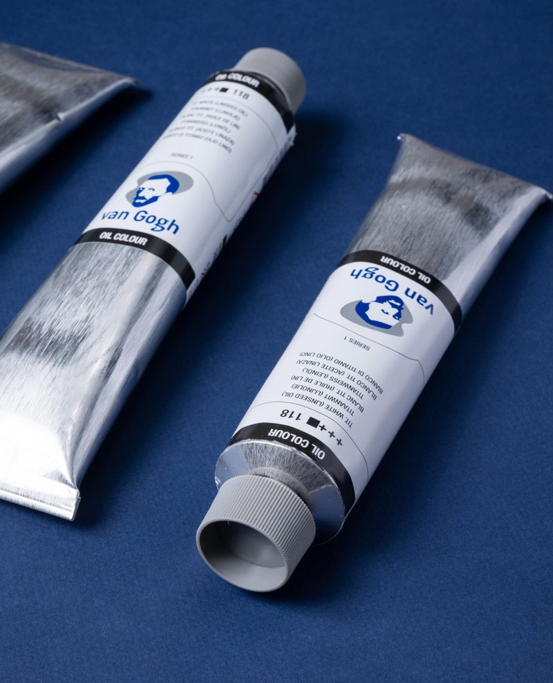 Talens Van Gogh Oil Color Paint, 200ml Tube, Titanium White (Linseed Oil) 118 - Image 5