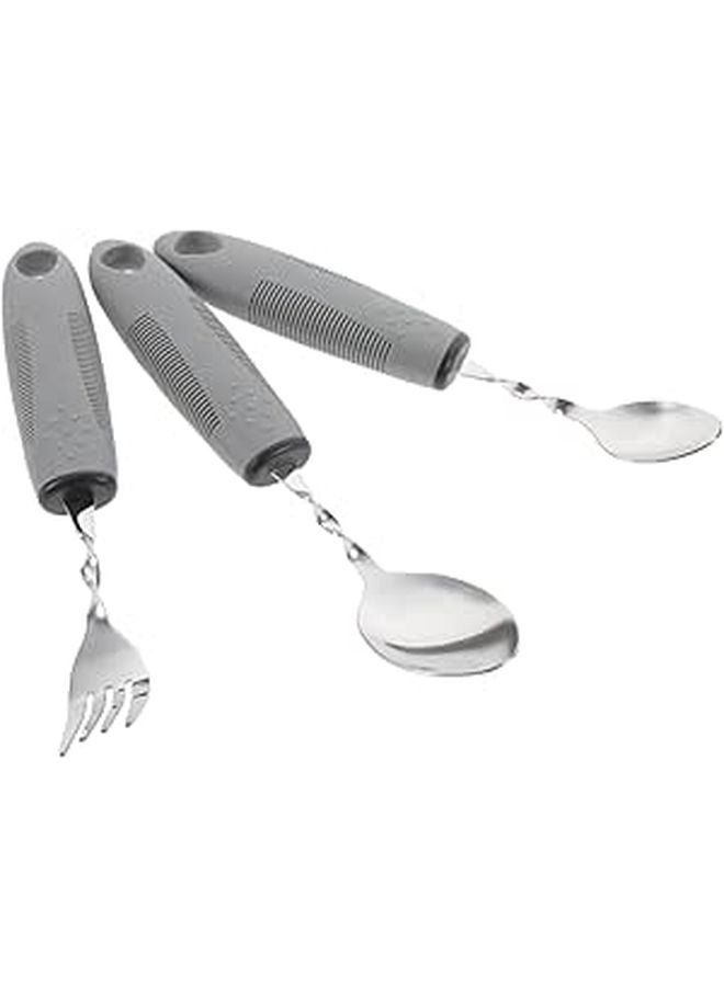 Non Slip Anti Shake Adaptive Utensil Set For Elderly Seniors Disabled Individuals - Image 1