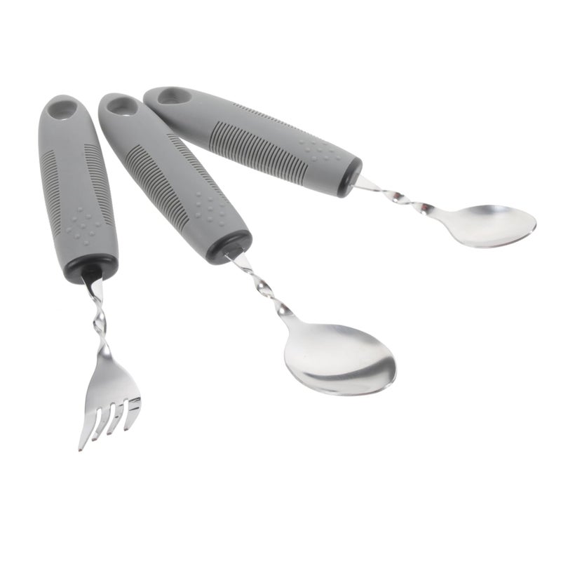 Non Slip Anti Shake Adaptive Utensil Set For Elderly Seniors Disabled Individuals - Image 2