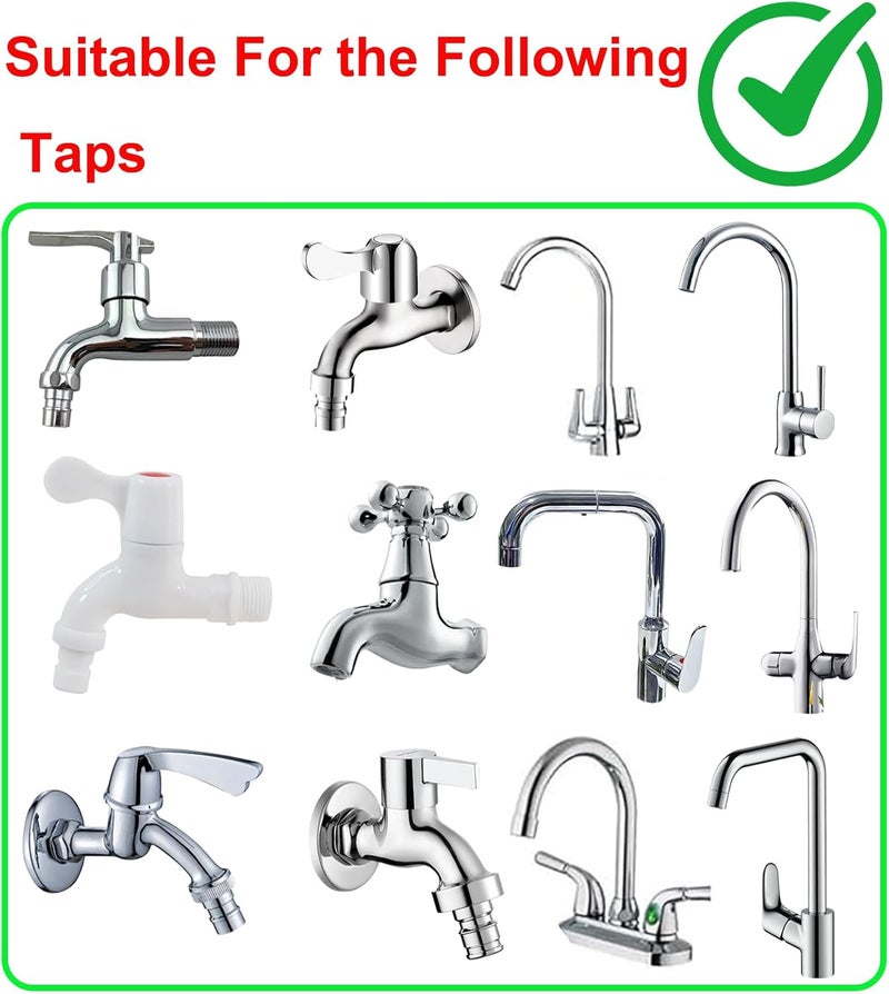 Anglepingping 16.40ft/5mSink Spray Hose,Shampoo Sprayer Handheld Hose Portable Sink Faucet Spraye Strainers for Bathing Baby,Pets Shower,Rinsing Vegetables,Washing Hair - Image 2