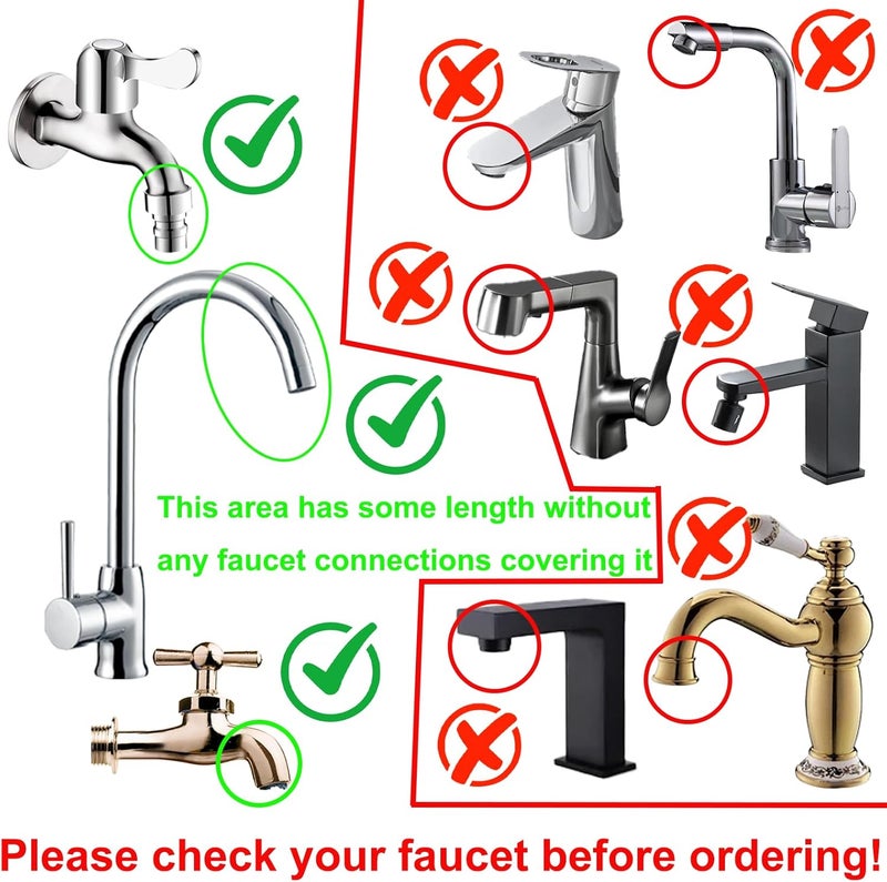 Anglepingping 16.40ft/5mSink Spray Hose,Shampoo Sprayer Handheld Hose Portable Sink Faucet Spraye Strainers for Bathing Baby,Pets Shower,Rinsing Vegetables,Washing Hair - Image 3