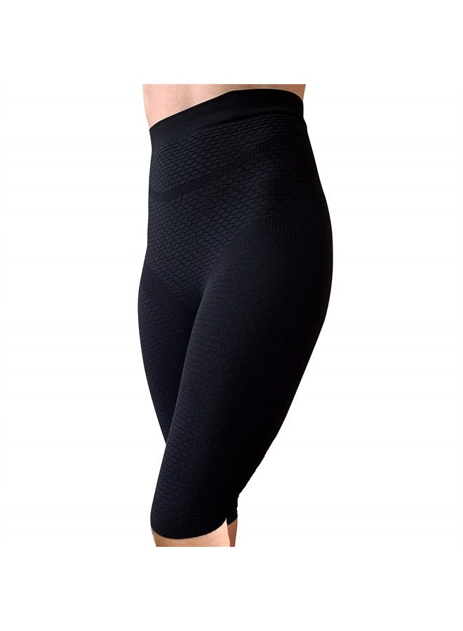 Bioflect BIOFLECT® Compression Shorts with Bio Ceramic Micro-Massage Knit- for Support and Comfort - M/L Black - Image 1