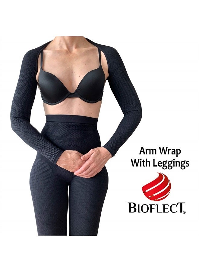 Bioflect BIOFLECT® Compression Shorts with Bio Ceramic Micro-Massage Knit- for Support and Comfort - M/L Black - Image 2