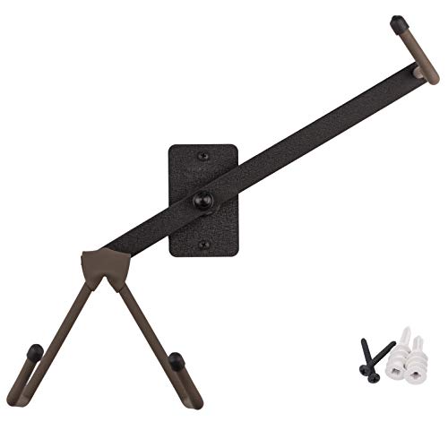String Swing Ukulele Horizontal Wall Mount Stand for Violin Mandolin Ukele Pinaple Concert Compatible Safely Accessories without Case String Swing Black CC15S-FW - Image 1