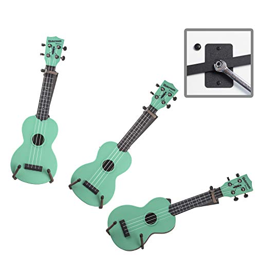 String Swing Ukulele Horizontal Wall Mount Stand for Violin Mandolin Ukele Pinaple Concert Compatible Safely Accessories without Case String Swing Black CC15S-FW - Image 2