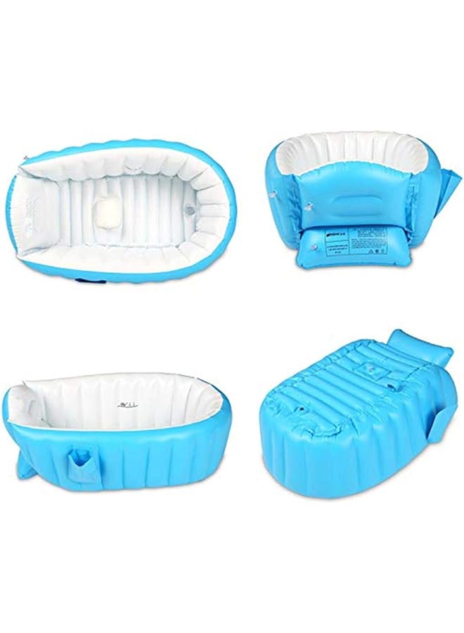 Baby Portable Inflatable Foldable Non Slip Mini Air Shower Basin Swimming Pool With Air Pump - Image 4