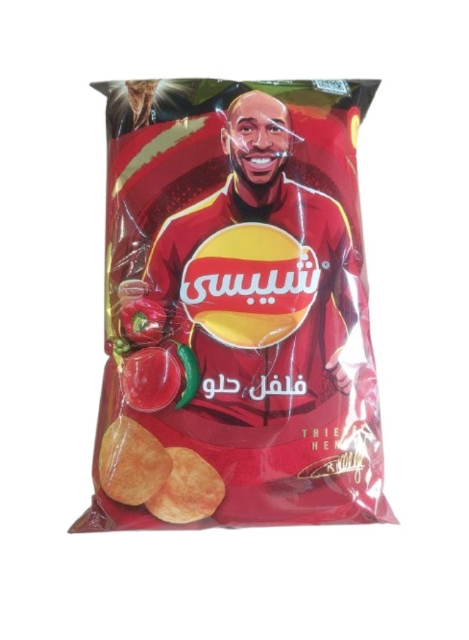 رقائق البطاطس بالفلفل الحلو70-80 جم
