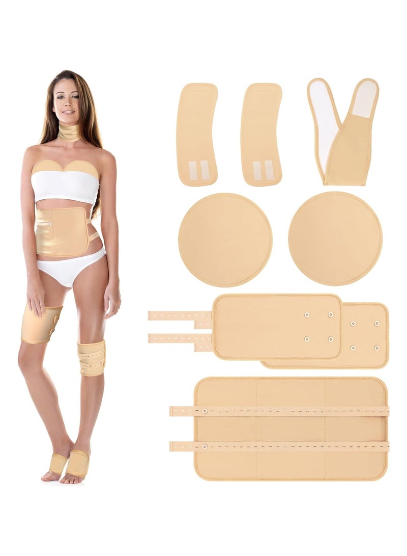 general 8pcs Castor Oil Packs, Reusable Castor Oil Organic Cotton Packs Liver Detox Insomnia and Inflammation Suitable for Neck Arms Waist Knees with Adjustable Elastic Strap - Image 1