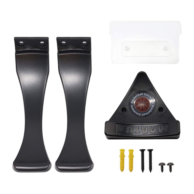Jolitac Wall Mounted Ball Holder Display Sports Balls Storage and Decoration Shelf Black Self-Sticking Claw Racks (3 PC) - Image 5