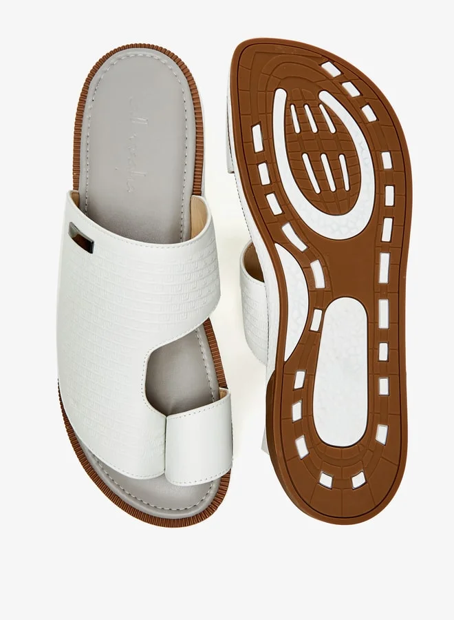 Al Waha Men's Textured Slip-On Arabic Sandals