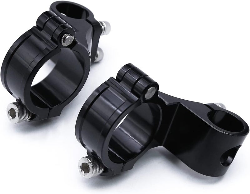 HYEPIVOT 50MM Riser Motorcycle Clip On Handlebar Clamp Mount Kit - Image 3