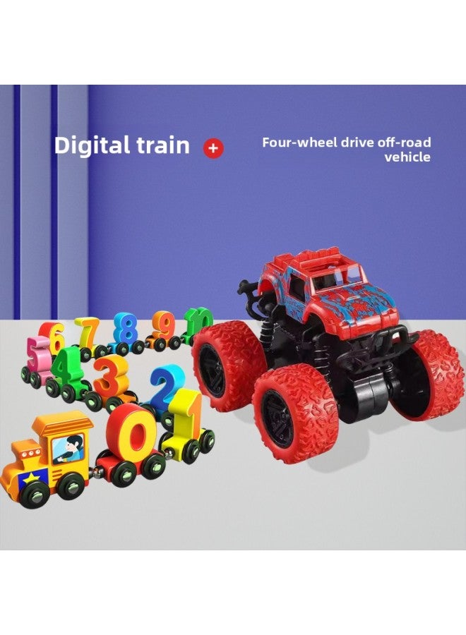 Magnetic Digital Small Train Magnetic Building Blocks Assembled Toys Baby Children Boys Educational Girls 1-3 To 6 Years Old 2-Color:Extra Large Premium Box Packaging [dinosaur Digital Train]  - Image 4
