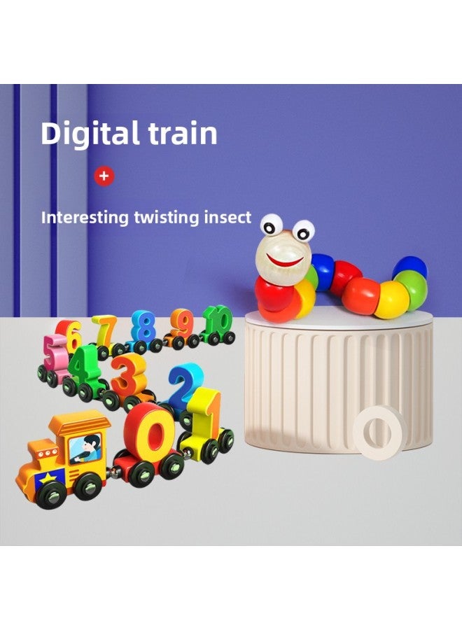 Magnetic Digital Small Train Magnetic Building Blocks Assembled Toys Baby Children Boys Educational Girls 1-3 To 6 Years Old 2-Color:Extra Large Premium Box Packaging [dinosaur Digital Train]  - Image 3