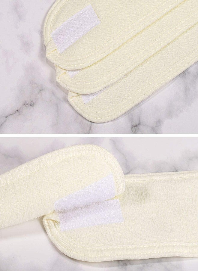 وولاين مجموعة عصابات رأس للوجه من والين سبا، 4 قطع، عصابة رأس من قماش تيري، منشفة قابلة للتعديل والتمدد للاستحمام والمكياج والرياضة (أصفر) - Image 5