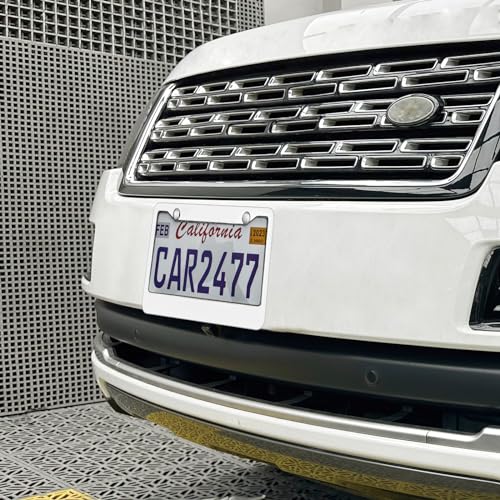 lengnoyp 2PCS Chrome License Plate Frame, 2 Holes Silver Stainless Steel License Plate Frames, Universal Car License Plate Holder for Man, Licence Plate Frame and Screws, by Lengnoyp - Image 3