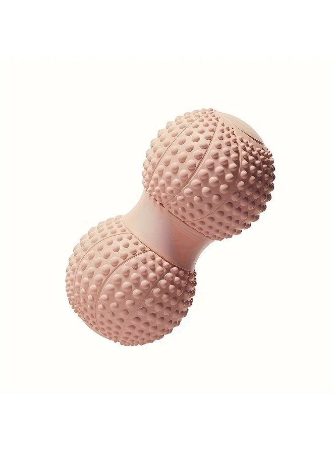 Goolsky كرة تدليك اليوغا بالفول السوداني الوردي - مادة TPE، مثالية للاسترخاء العضلي للقدم والعمود الفقري، ملحقات تدريب اللياقة البدنية، للاستخدام البالغين، ملحقات الاسترخاء | تصميم مريح | نسيج ناعم - Image 4