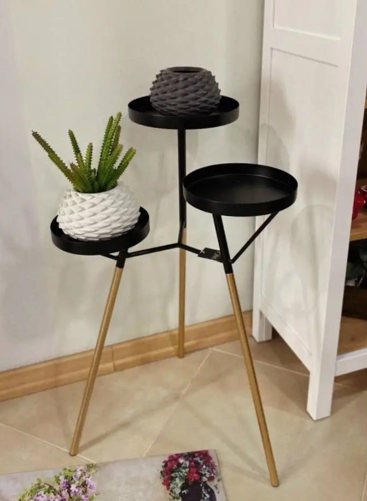 Suncoast Poccolo Outdoor Side Table Three Armed-Black  - Image 2