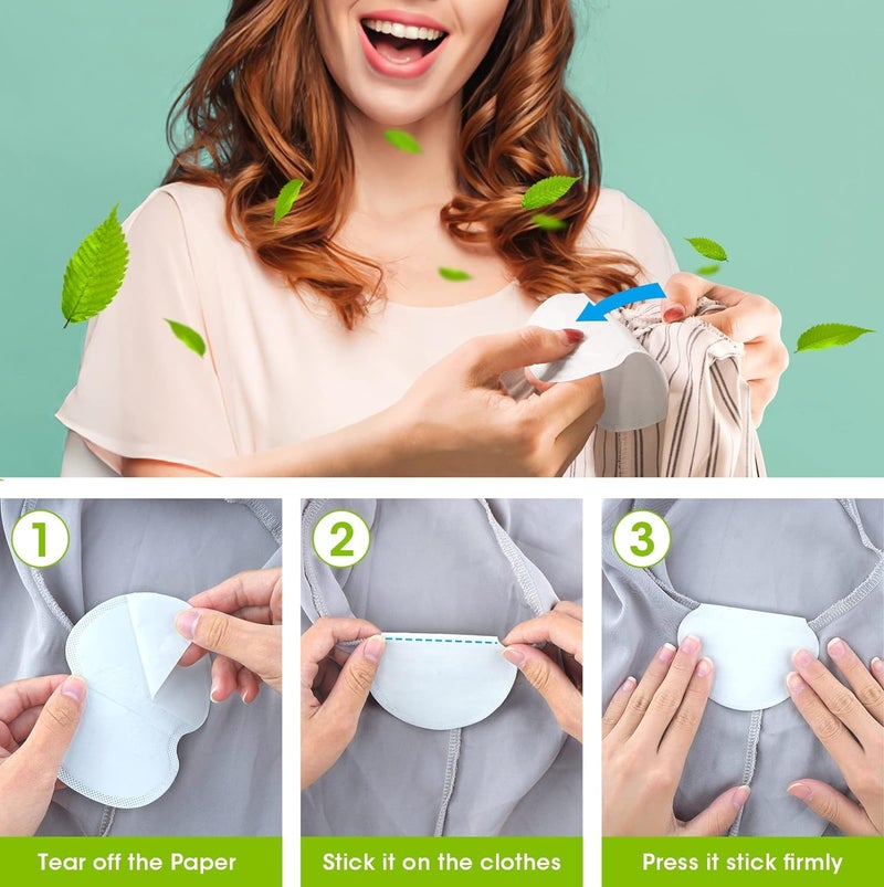 Premium Underarm Sweat Pads - [40 PCS] for Men and Women - Extra Adhesive, Invisible, Comfortable, Disposable Armpit Shields for Hyperhidrosis Protection - Image 5
