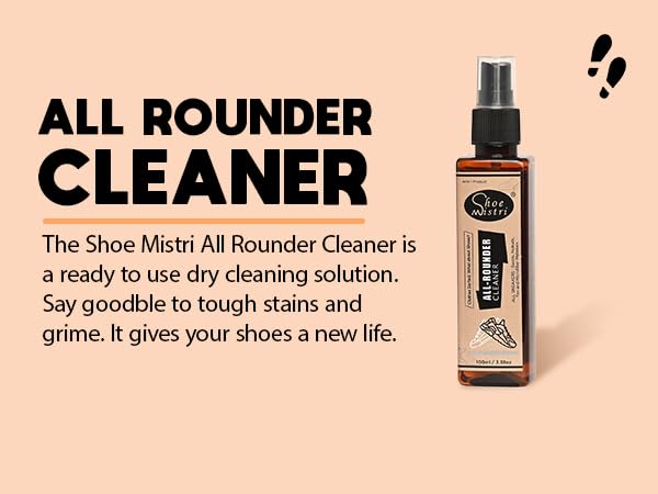Shoe Mistri All Rounder Cleaner - Best for Suede, Nubuck, Canvas, Knit, Mesh and Most Other Absorbent Fabrics - Image 2