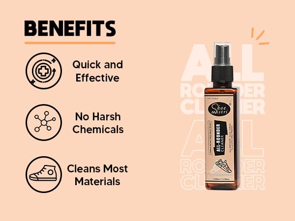 Shoe Mistri All Rounder Cleaner - Best for Suede, Nubuck, Canvas, Knit, Mesh and Most Other Absorbent Fabrics - Image 5