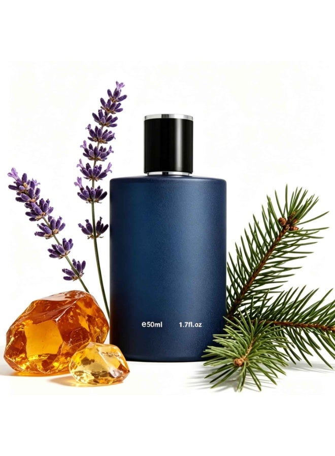 عطر أرابيان مارين للرجال، ماء عطر برائحة اللافندر والعنبر وخشب الأرز، 50 مل - Image 1