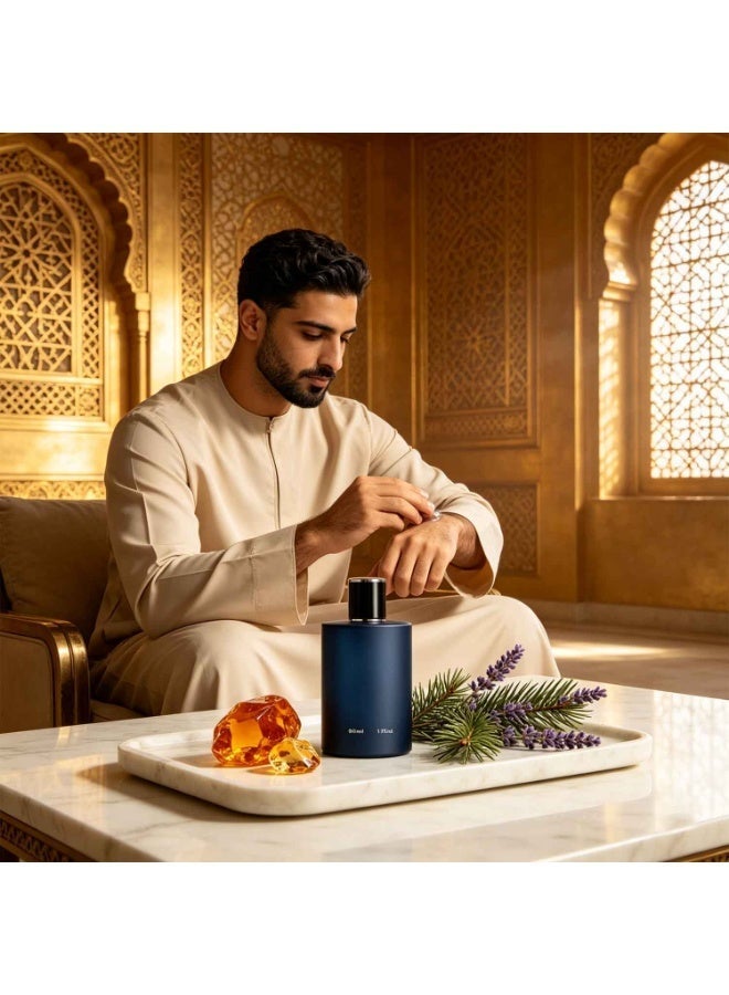 عطر أرابيان مارين للرجال، ماء عطر برائحة اللافندر والعنبر وخشب الأرز، 50 مل - Image 2