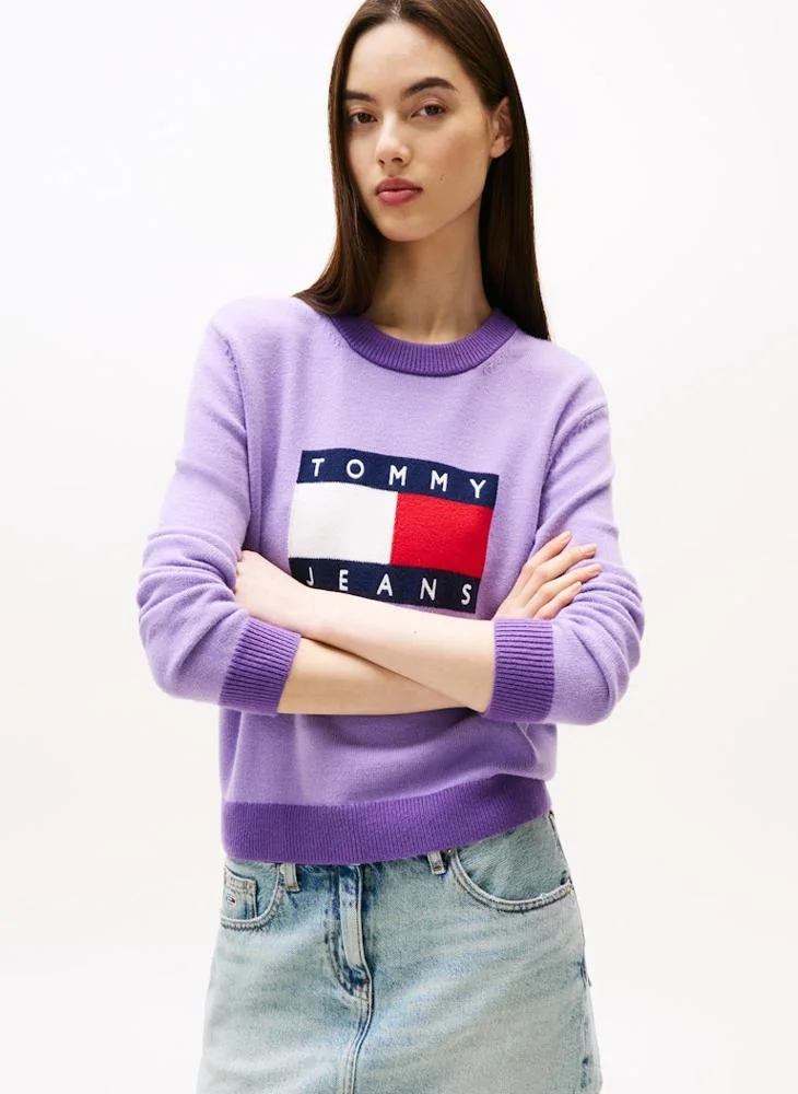 تومي جينز Logo Pullover Sweater