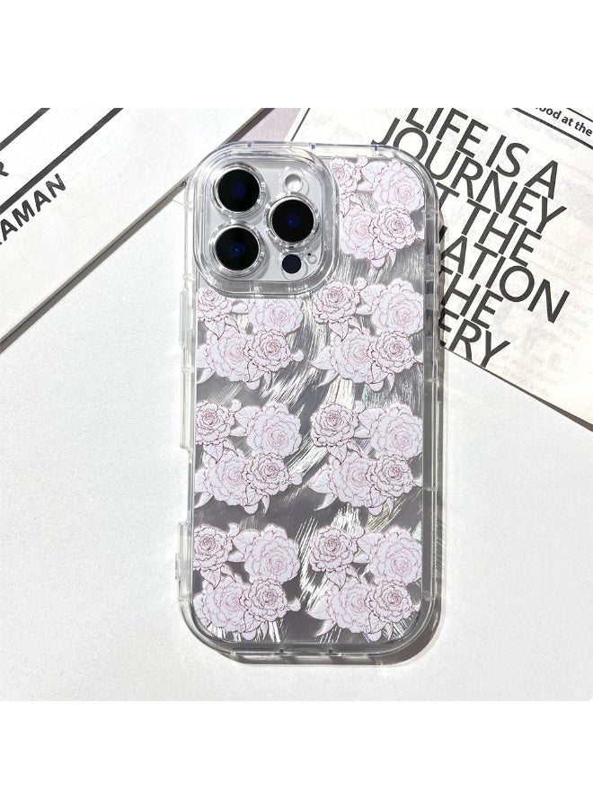 NIBEMINENT High End Flowers Protective TPU Case Cover For iPhone 15 Clear - Image 2