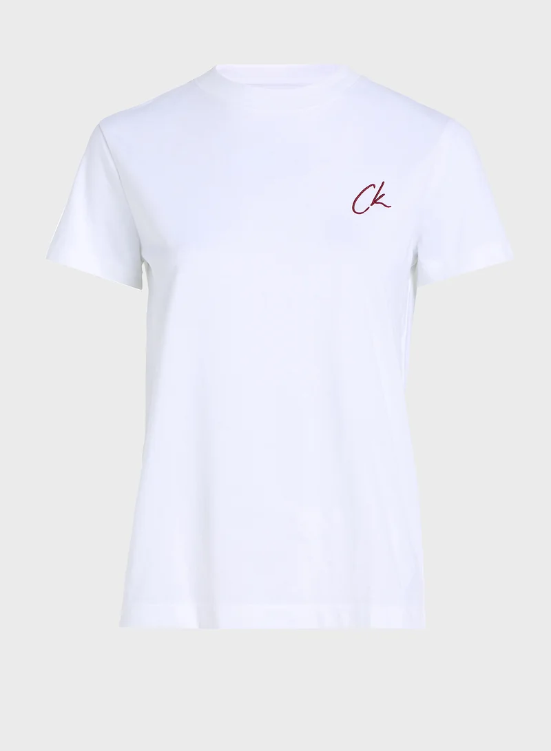 Calvin Klein Jeans Embroidered Ck Regular Tee