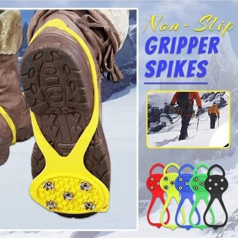 Circuit Disk Gripper Spikes, Universal Non-Slip Gripper Spikes, Universal Gripper Spikes Non Slip Shoe Grips, Silicone Climbing Non-Slip Shoe Grip Ice Cleats Red - Image 3