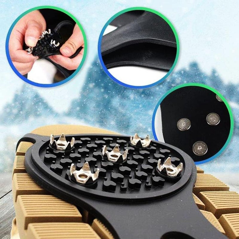 Circuit Disk Gripper Spikes, Universal Non-Slip Gripper Spikes, Universal Gripper Spikes Non Slip Shoe Grips, Silicone Climbing Non-Slip Shoe Grip Ice Cleats Red - Image 4