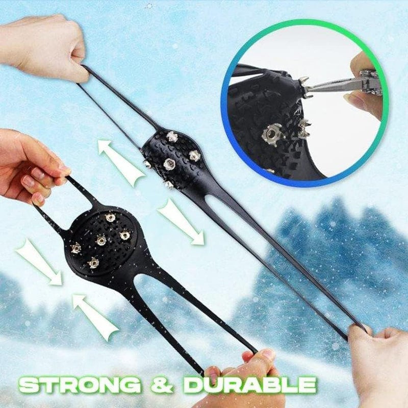 Circuit Disk Gripper Spikes, Universal Non-Slip Gripper Spikes, Universal Gripper Spikes Non Slip Shoe Grips, Silicone Climbing Non-Slip Shoe Grip Ice Cleats Red - Image 5