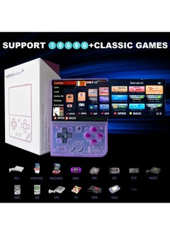 Miyoo Mini Plus Handheld Game Console, with Dedicated Storage Case, 3.5 Inch IPS 640x480 Screen, 64G/128G TF Card with 10,000+ Games, 3000mAh 7+Hours Battery, Support Wireless Network (Black 128G)  - Image 2