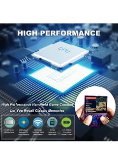 Miyoo Mini Plus Handheld Game Console, with Dedicated Storage Case, 3.5 Inch IPS 640x480 Screen, 64G/128G TF Card with 10,000+ Games, 3000mAh 7+Hours Battery, Support Wireless Network (Black 128G)  - Image 5