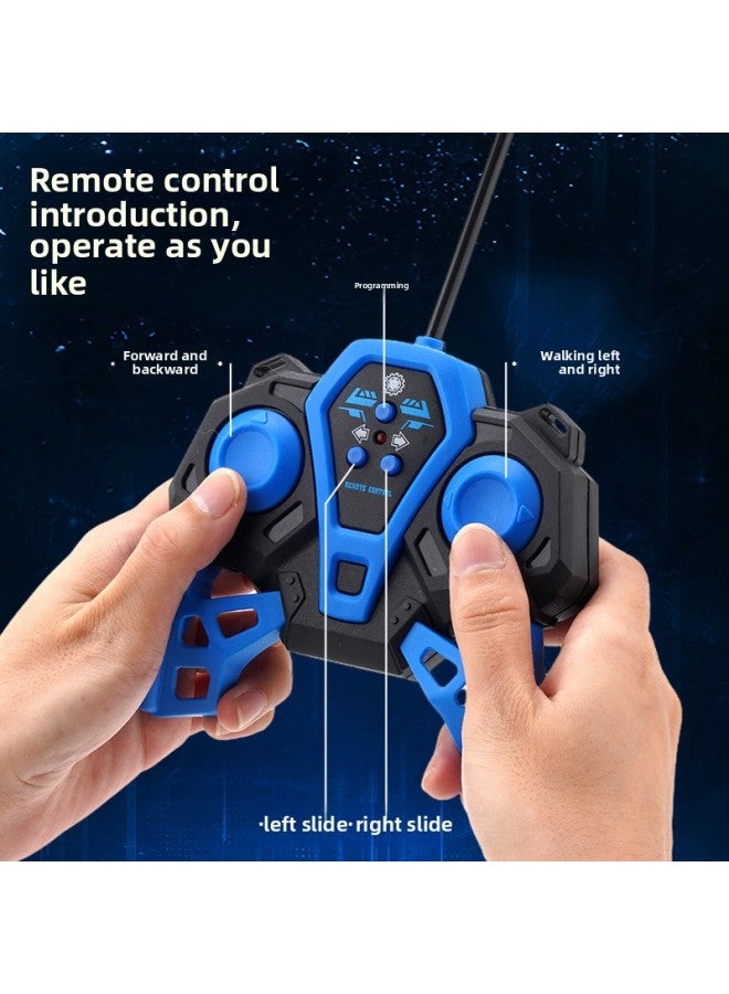 Large Remote Control Off-road Vehicle High-speed Four-wheel Drive Climbing Charging Electric Alloy Remote Control Car Children Boys Toy Racing Car-Color:Climbing Remote Control Car—stunt Wheel 【blue】 - Image 5