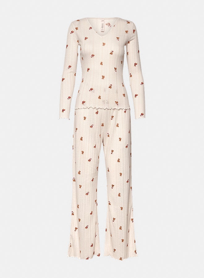 hunkemoller PJ LS POINTELLE BEAR - Image 2